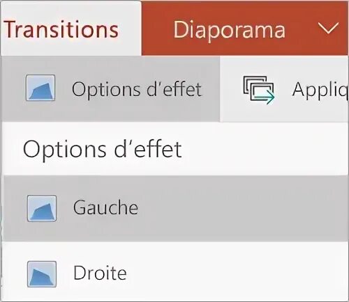 Effect options. Effect options