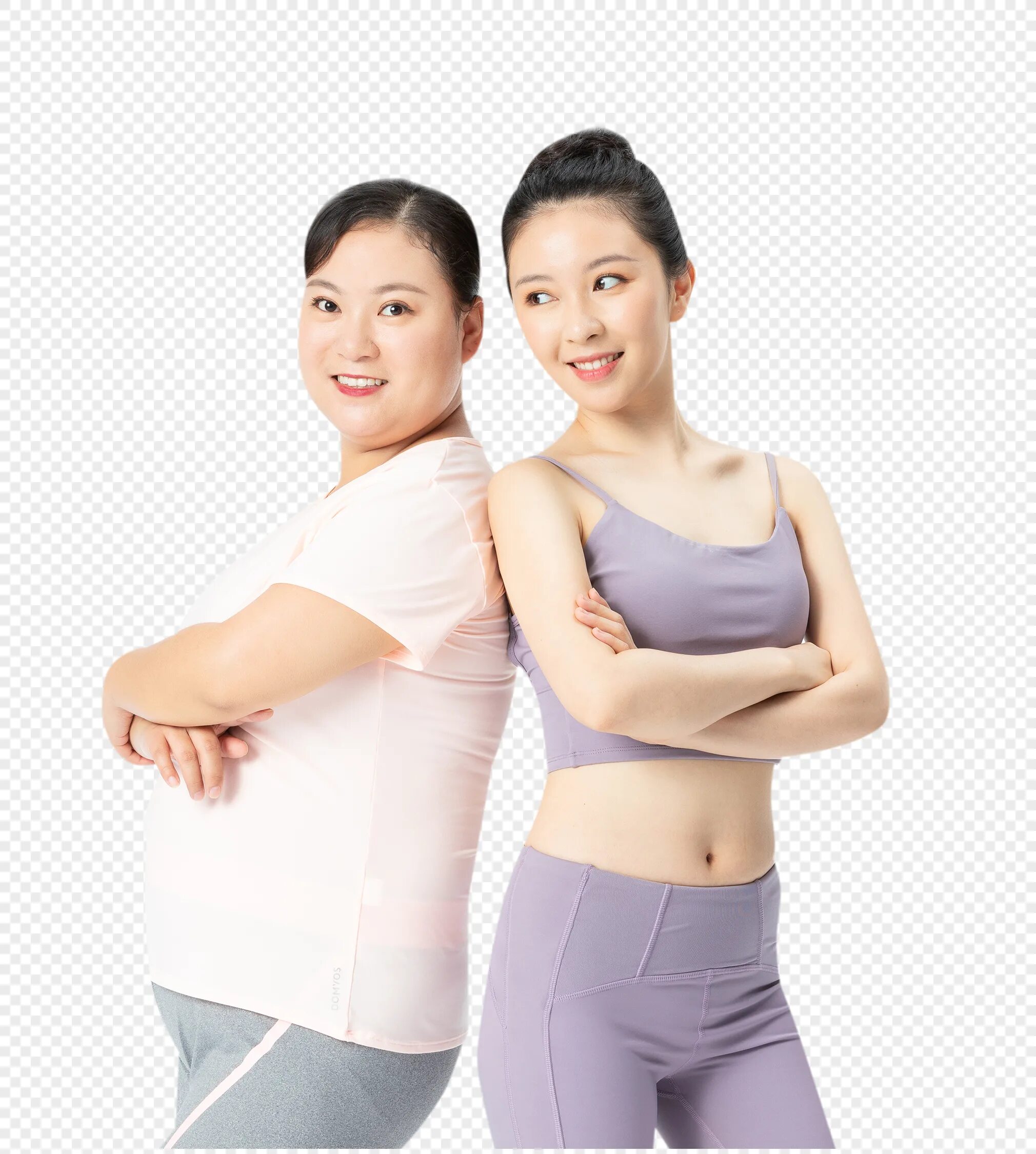 Experiment with sisters body. Body sisters. skinny sister. sister and body background. fat boy with thin sister.