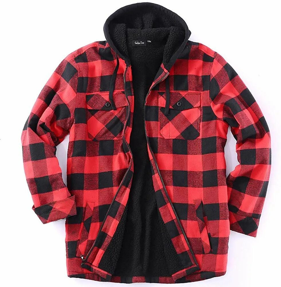 Теплая рубашка в клетку купить. Hooded Sherpa-lined Flannel Shirt Jacket. Шерпа куртка фланелевая. Hooded Flannel Jacket Nike. Куртка-рубашка Volcom field ins Flannel Jacket.