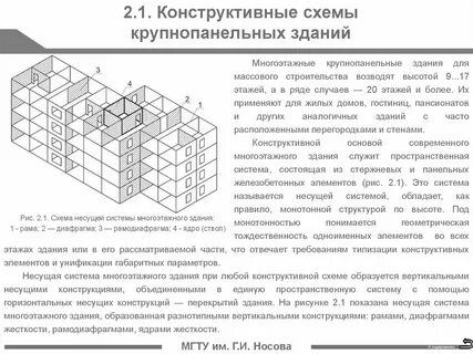 Пространственная жесткость здания