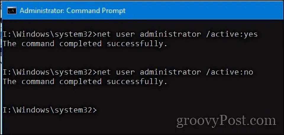 Net user администратор /Active:Yes. Net user - управление учетными записями пользователей. Net (Command). Net user: /Active:{Yes. Net user active