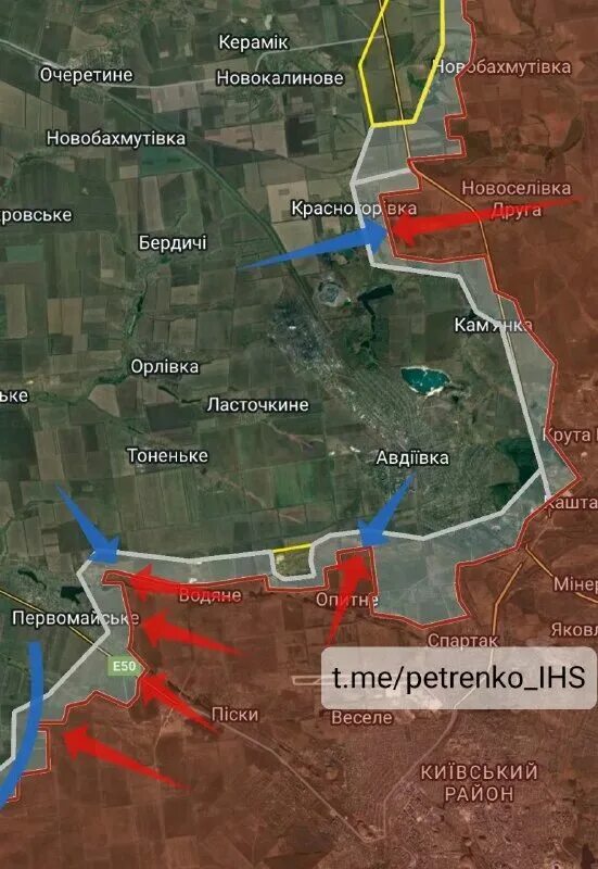 Сколько км от авдеевки до славянска краматорска