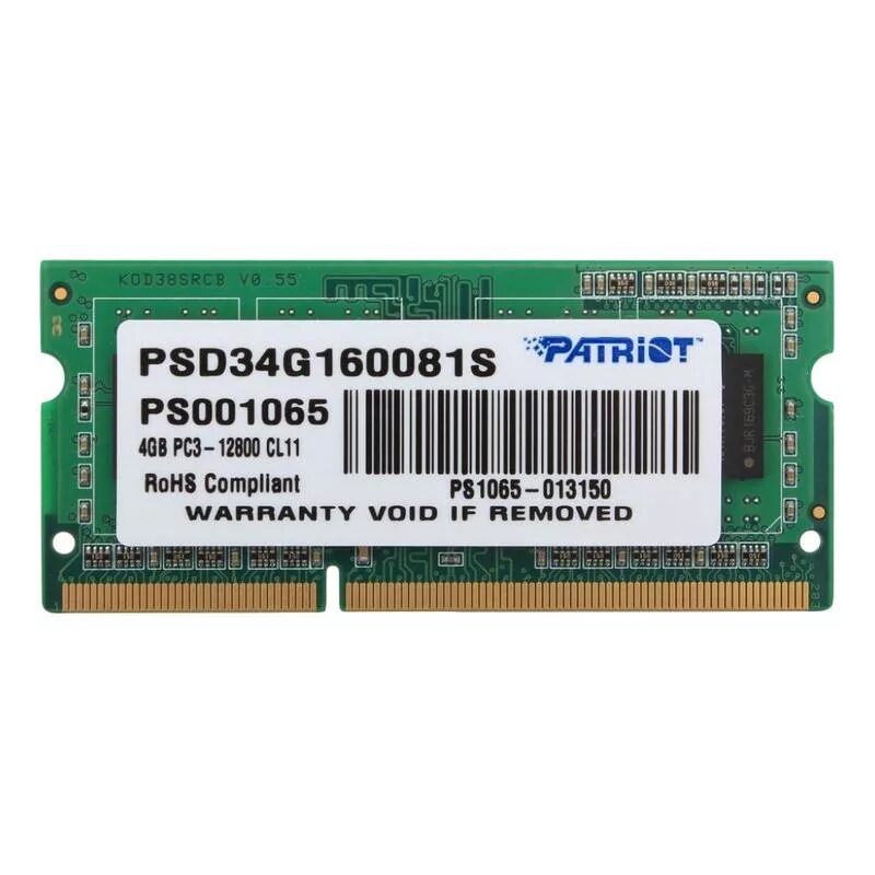 Оперативная память so dimm ddr3l. Оперативная память Patriot Signature [psd34g160081] 4 ГБ. Модуль памяти Patriot psd34g16002 ddr3 - 4гб 1600, DIMM, Ret. Память so-DIMM ddr3 4gb 1600mhz Patriot psd34g160081s RTL pc3-12800 cl11 204-Pin 1.5в. Ddr3 4gb Patriot psd34g1600l81.