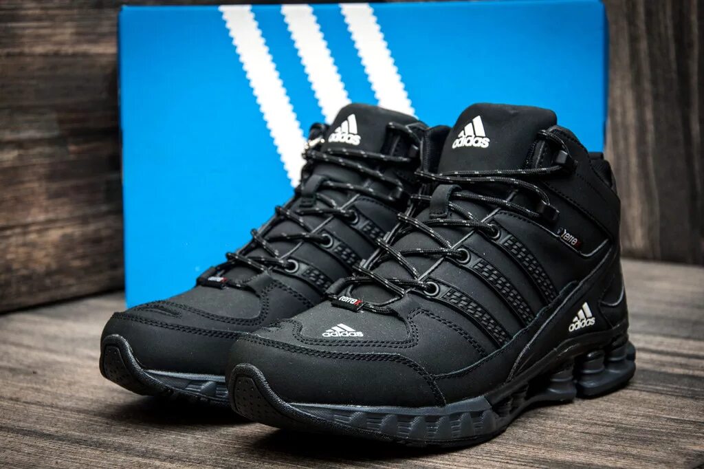 Кроссовки адидас зимние мужские а2369. Кроссовки адидас мужские зимние высокие. Adidas climaproof ботинки зимние. Зимние кроссовки adidas мужские. Кроссовки мужские адидас зимние оригинальные.