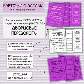 Даты карточки