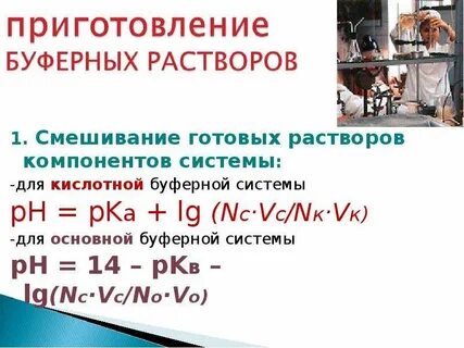 Буферные растворы примеры