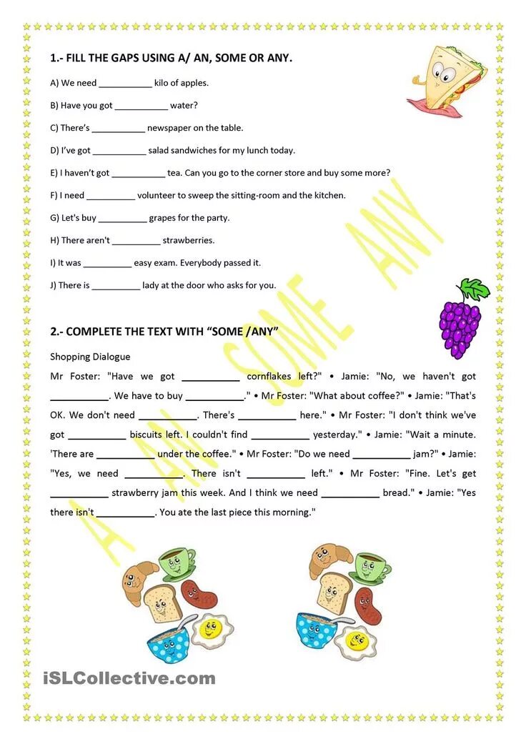 Fill in some any there is. Some any упражнения Worksheets. Some and any упражнения 5 класс Worksheets. Some упражнения для детей. A an some в английском языке упражнения.