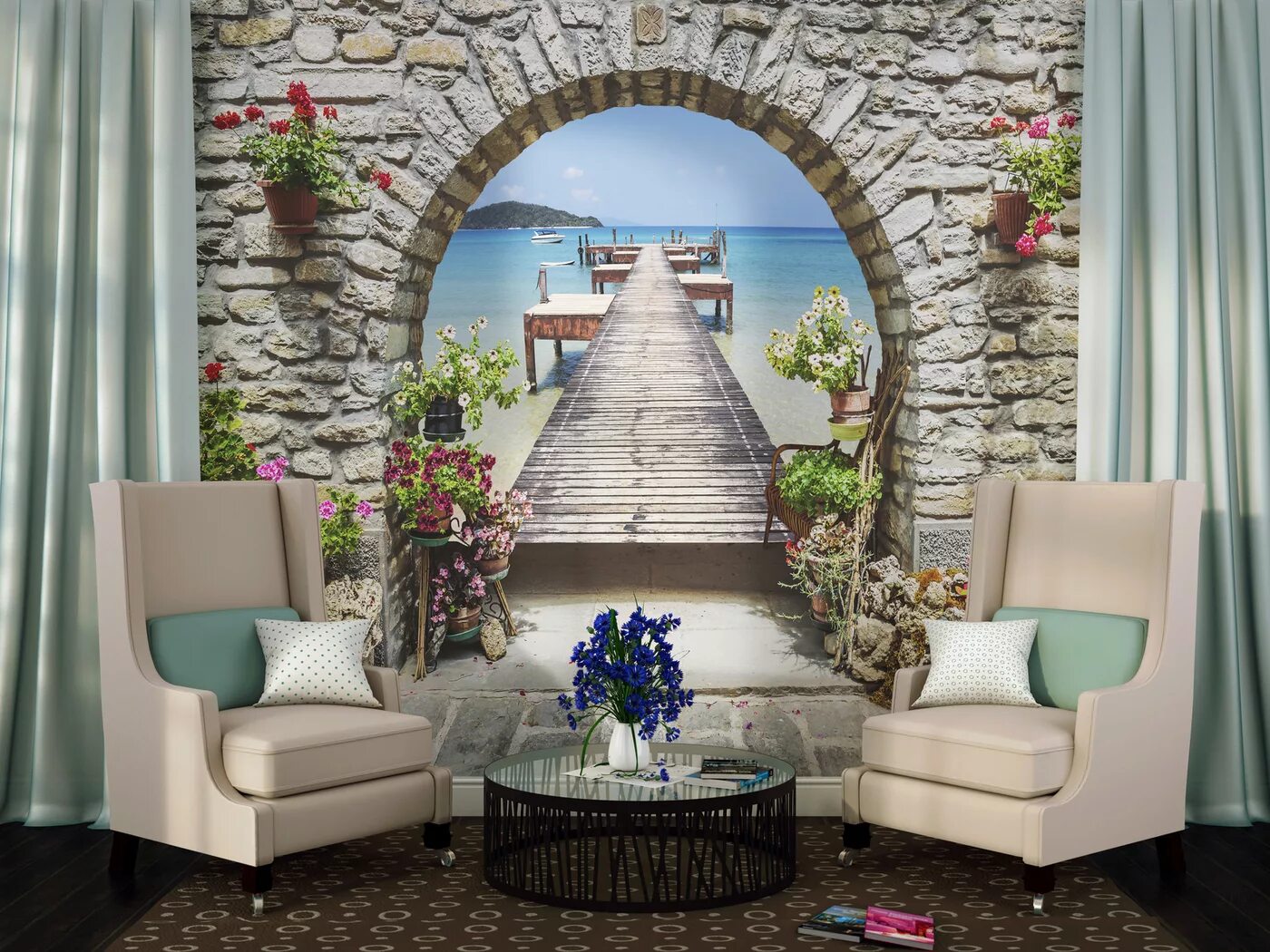 фотообои в интерьере. фреска аффреско в интерьере гостиной. озон фрески. виниловые фотообои. флизелиновая фреска.