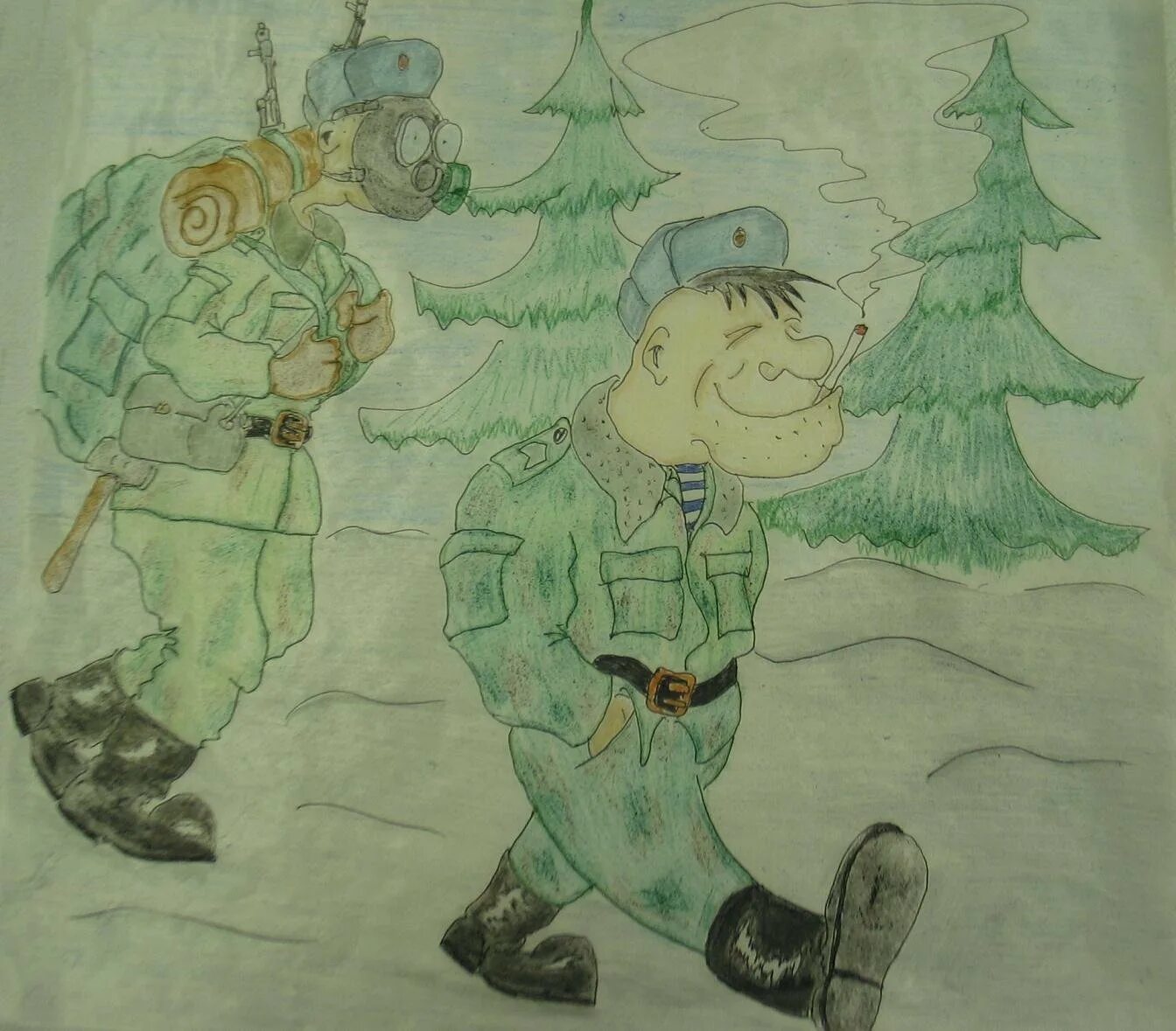 Дембельский год. Карикатуры для дембельского альбома. Армия рисунки. Армейский юмор в картинках. Армейские зарисовки.