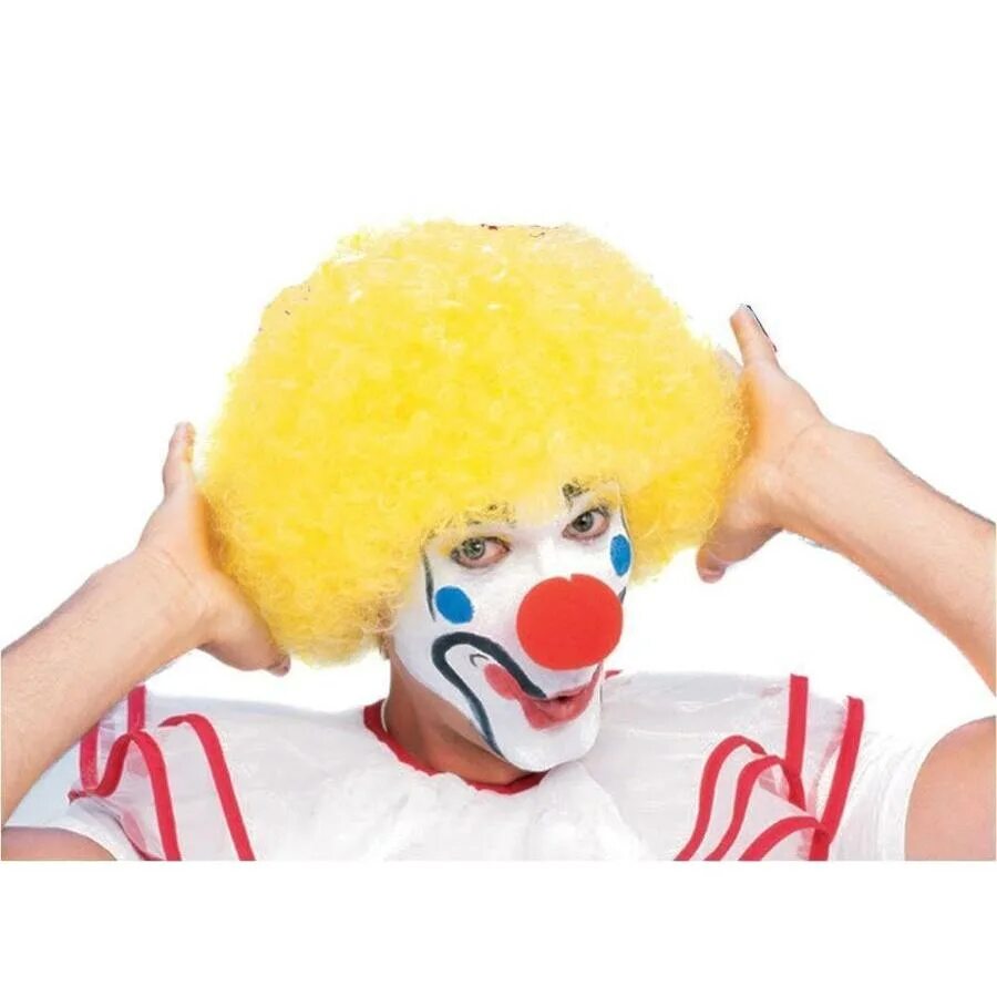Клоун без волос. Парик клоуна. Клоун с желтым париком. Клоун блондин. Клоун с желтыми волосами.