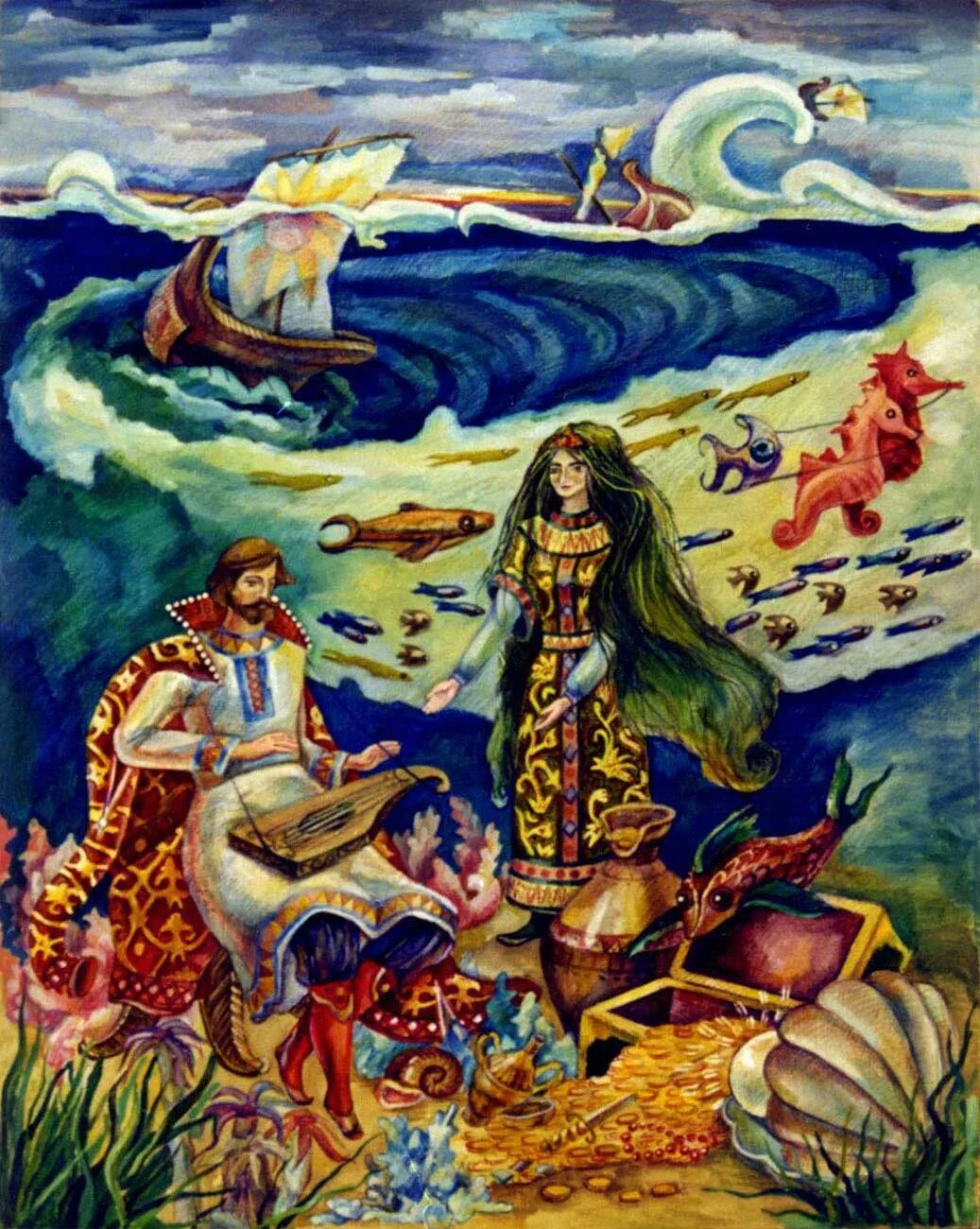 Почему возник шторм на море садко. Садко и морской царь. садко былинный герой.