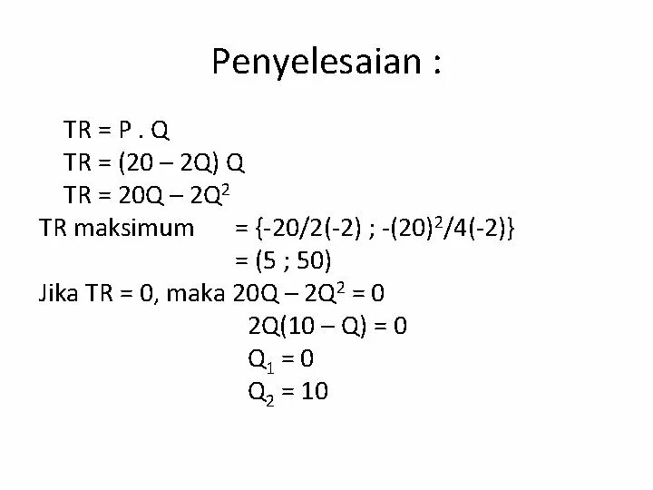 Q tr. Tr=p*q. Ar=tr/q.
