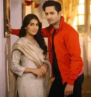 Ayeza Khan and Danish Taimoor on the Set of their Drama Mehar.