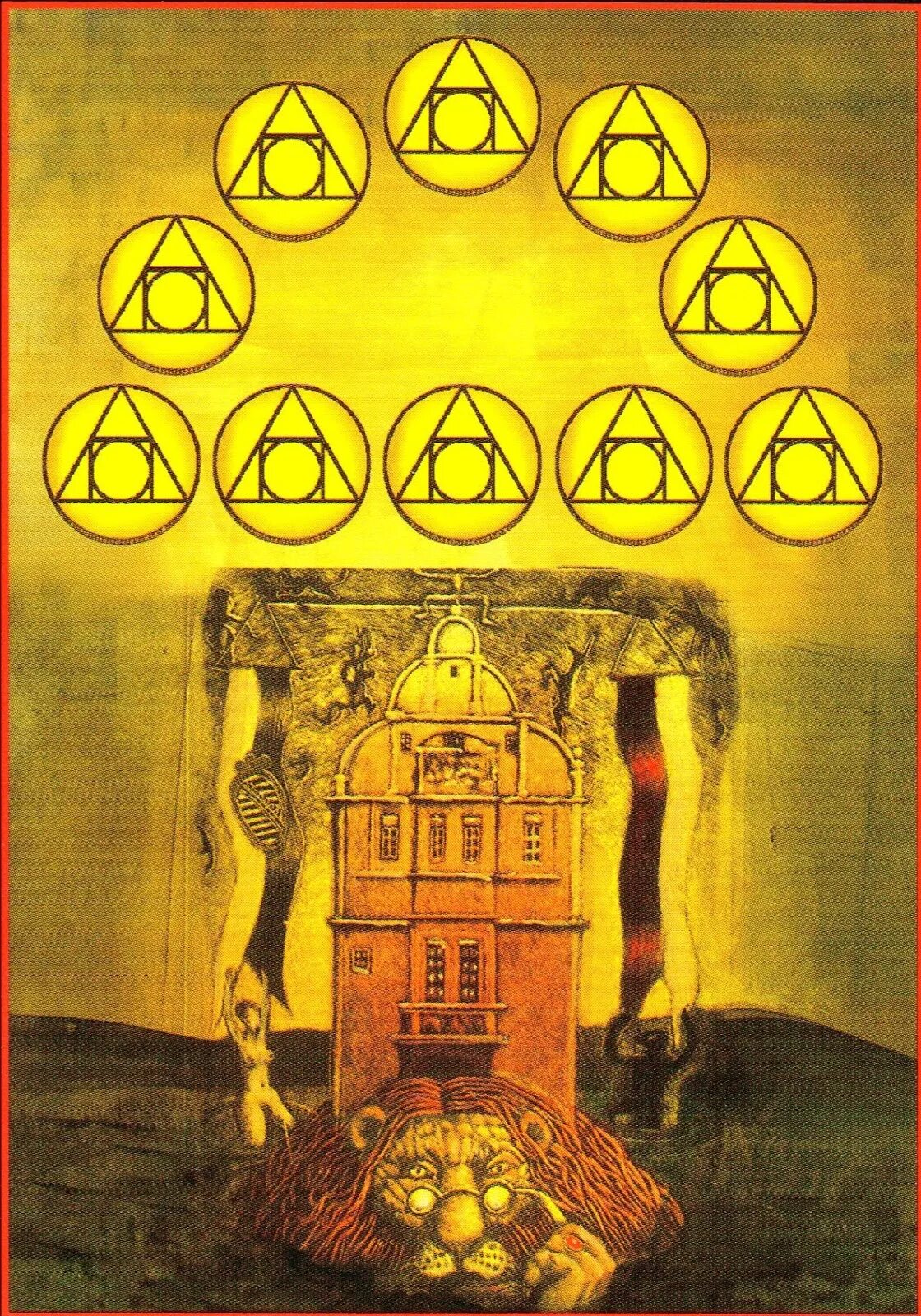 Карты Таро Акрон (Akron Tarot). Таро Акрона галерея. Смерть и 10 пентаклей. Ten of Pentacles зайцы