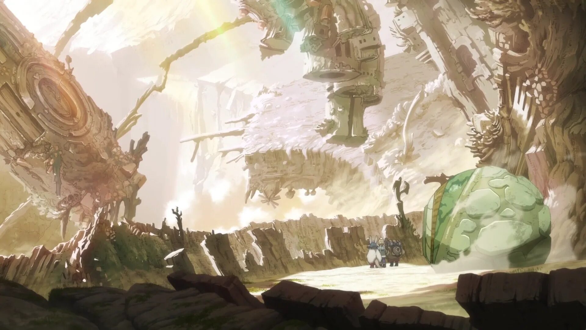 Созданный в бездне золотой. Made in abyss аниме 2 сезон. Созданный в бездне город. Belaf made in abyss. Рико созданный в бездне.