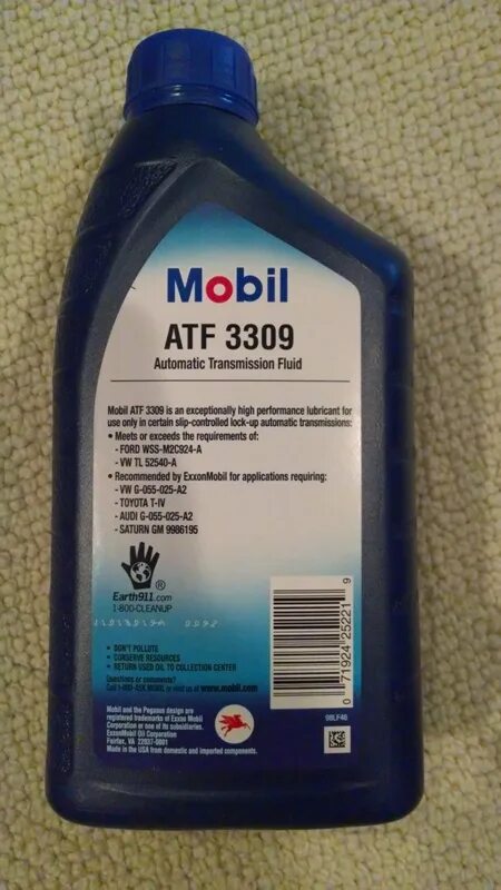 Atf jws 3309. ATF JWS 3309 mobil артикул. ATF esso JWS-3309. Mobil ATF 3309 аналоги. Esso JWS 3309 артикул.