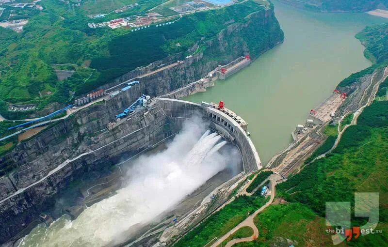 Самая высокая дамба. Силоду, Китай. Китайская ГЭС Силоду. Три ущелья ГЭС Янцзы. Плотина на Янцзы.