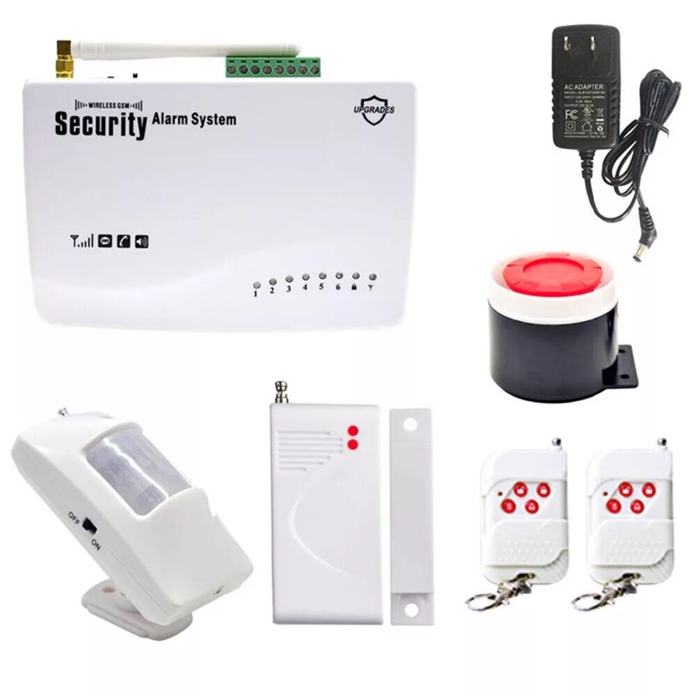 Самая бюджетная сигнализация. Охранная сигнализация security alarm system. охранная система секьюрити аларм.