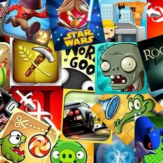 Много игр на телефоне