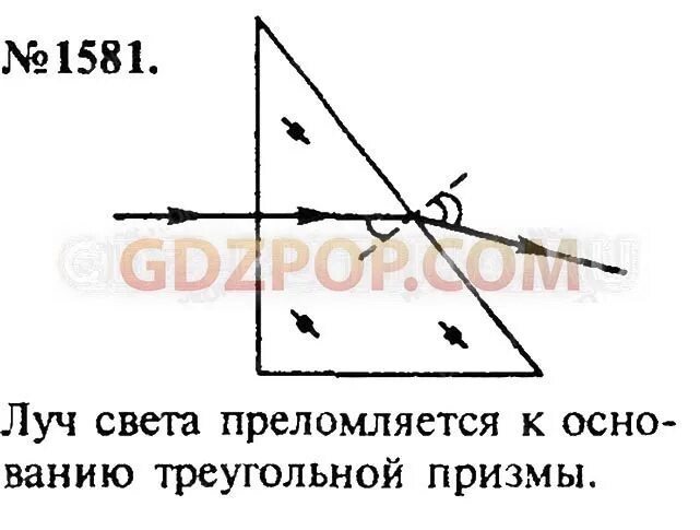 Световой луч падает на треугольную стеклянную. Начертите ход лучей в призме рис 120. начертите ход лучей в треугольной стеклянной призме. световой луч падает на стеклянную треугольную призму. начертите ход луча в стеклянной призме.
