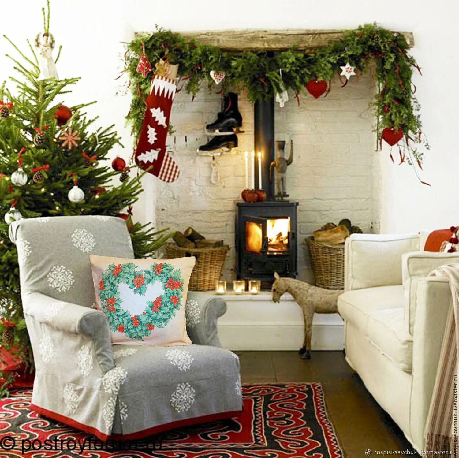 Украсить интерьер дома. Новогодний интерьер. Новогодний интерьер. Украсить интерьер на новый год. Украшение дома к новому году.