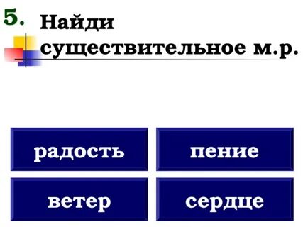 Имена существительные радость