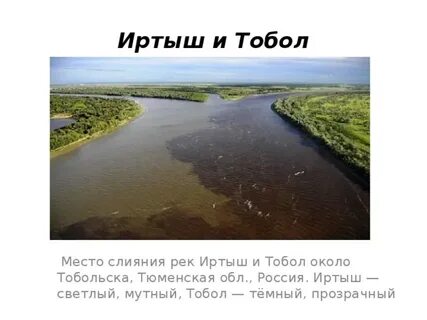 Слияние тобола и иртыша