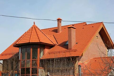 Металлочерепица оранжевая