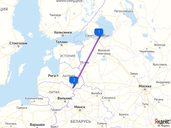 Сколько от минска до питера