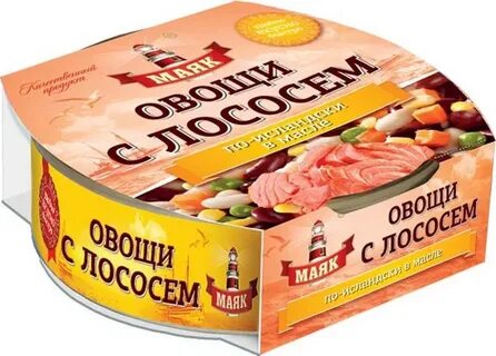 Лосось с овощами консервы