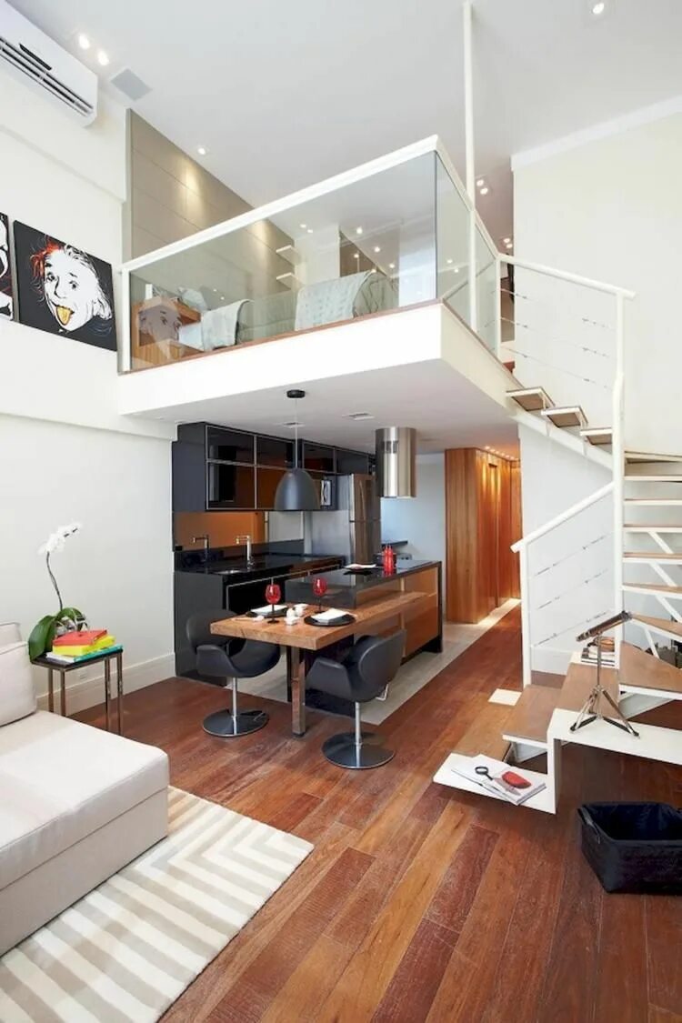 Антресольный этаж в стиле лофт. Хайфлэт лофт. Шикарные двухэтажные квартиры. Двухэтажная квартира. Двух уровней.