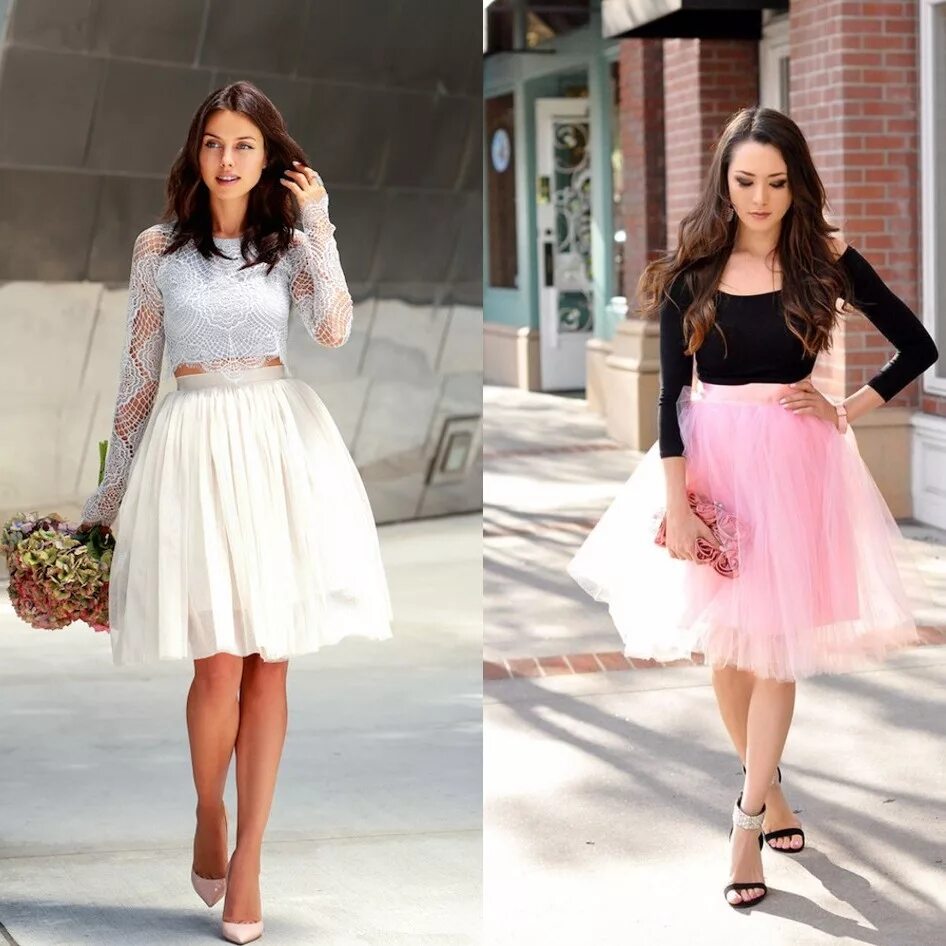 С чем одеть пышную юбку. Пышная юбка. С чем одеть пышную юбку. Верх к пышной юбке. С чем одеть пышную юбку.