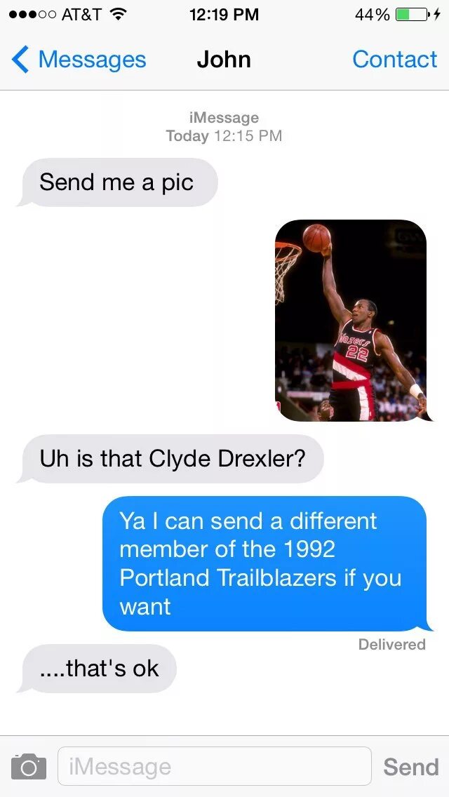 Message john
