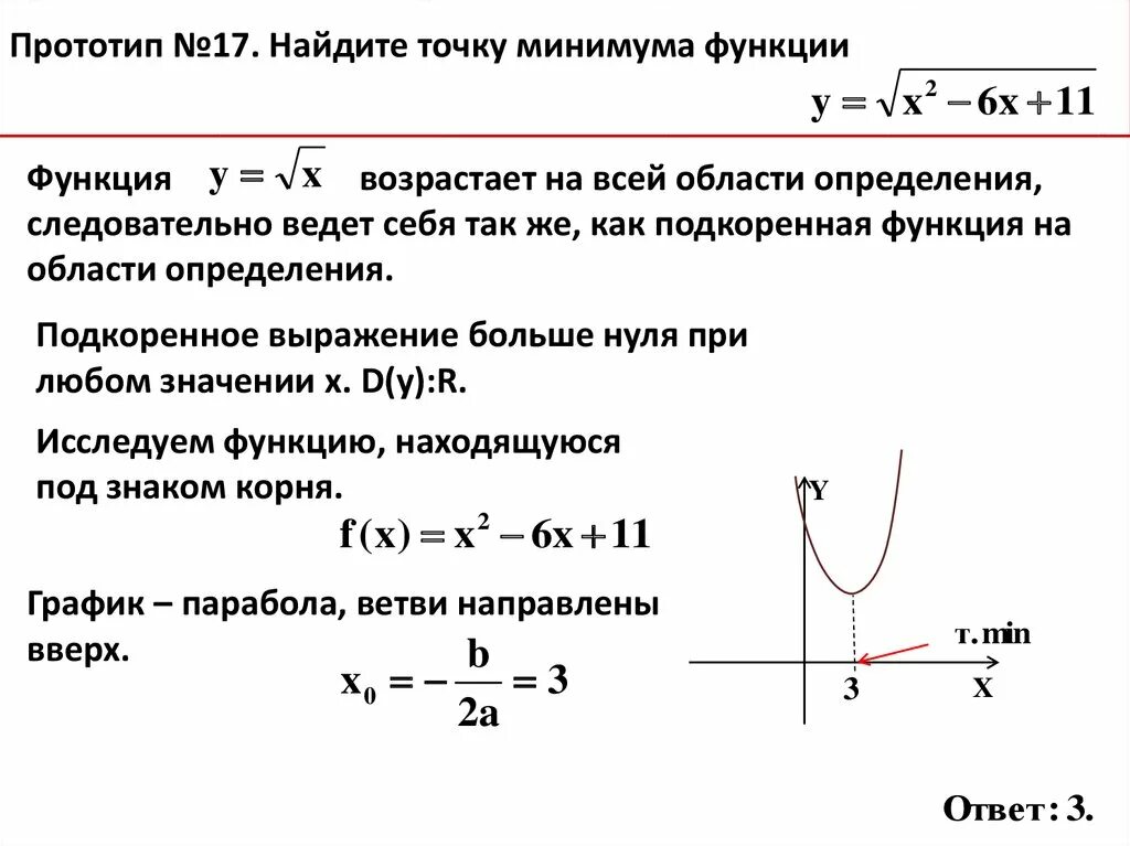 Найдите наибольшее значение функции y x 27. Нахождение точки минимума функции. Найти точку минимума функции y. Как найти точку минимума функции с корнем. Найдите точек миним ма функц.