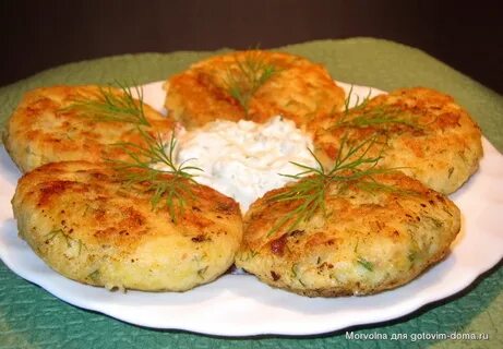 Рецепт картофельных котлет с грибами на сковороде