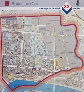 Петербург охта на карте