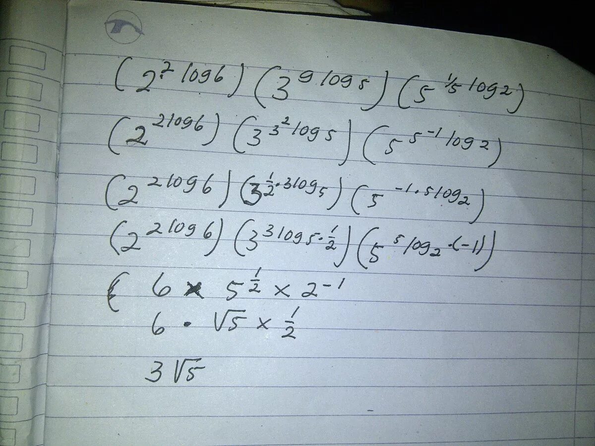 Log5 log 3 3. Log9 15 log9 18 log9 10.
