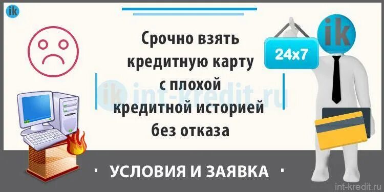 Кредитка без отказа с плохой кредитной историей