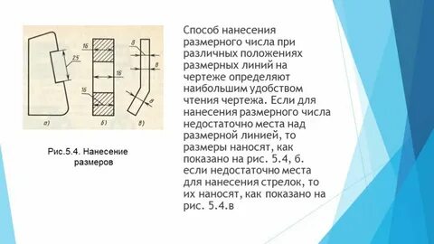 Способы нанесения размеров на чертеже
