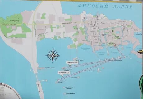 Карта фортов кронштадта