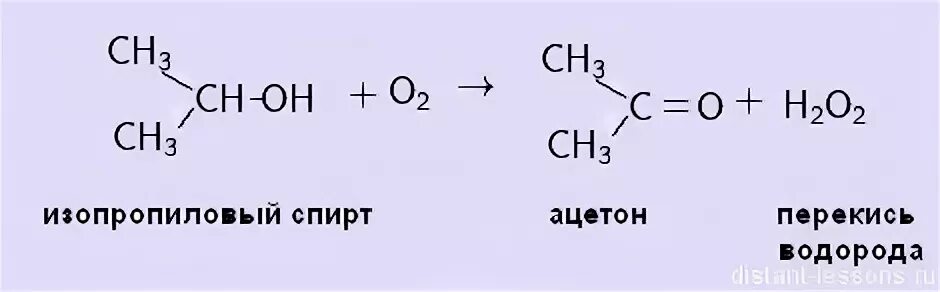 Гидролиз изопропилового спирта. Каталитическое окисление изопропилового спирта. Реакция окисления перекиси водорода. Формула получения перекиси водорода. Процесс получения перекиси водорода.