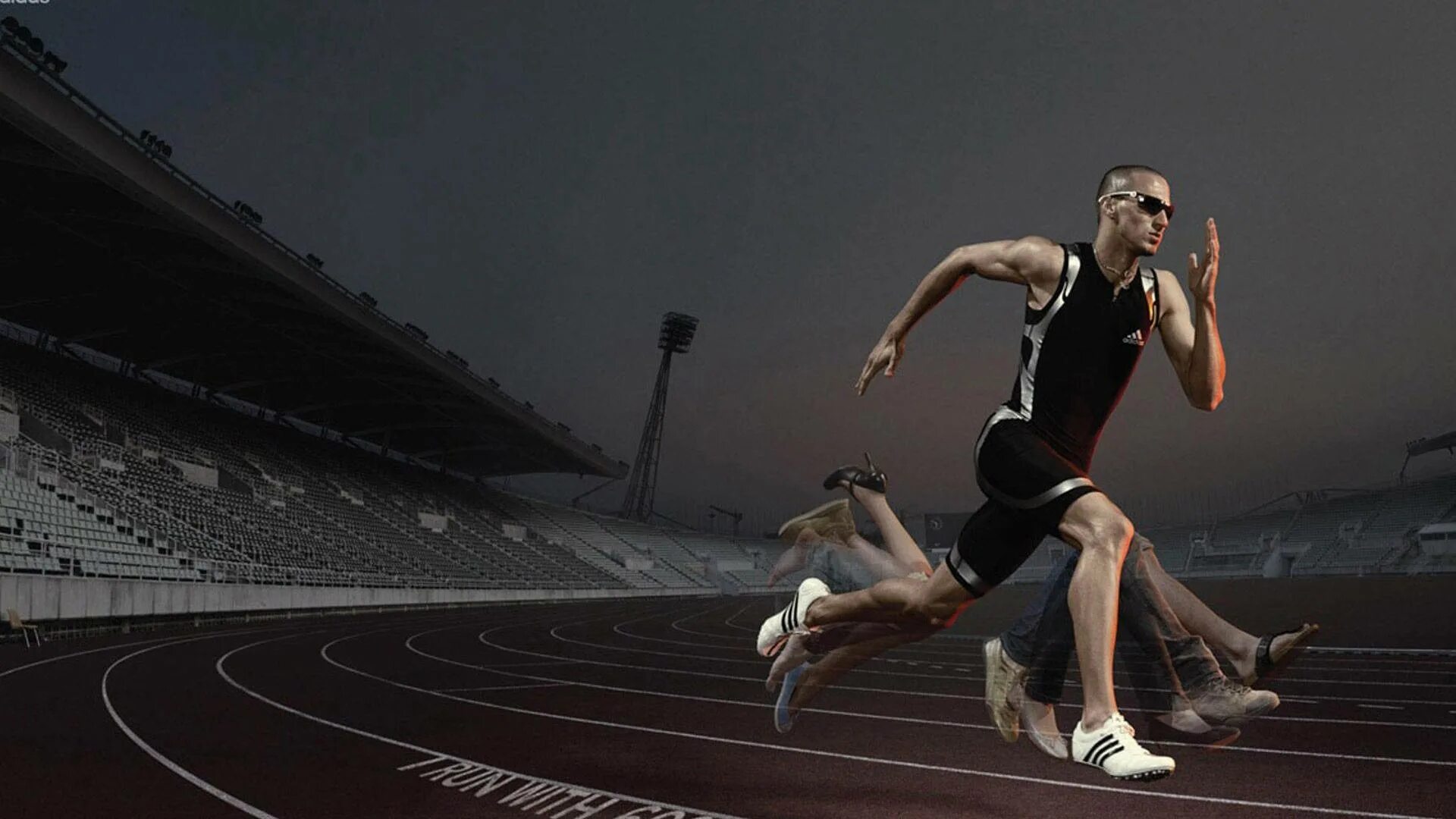 Track effect. Олимпийский бегун Замперини. Спортсмены в движении. Спортсмен бег. Быстрота движения.