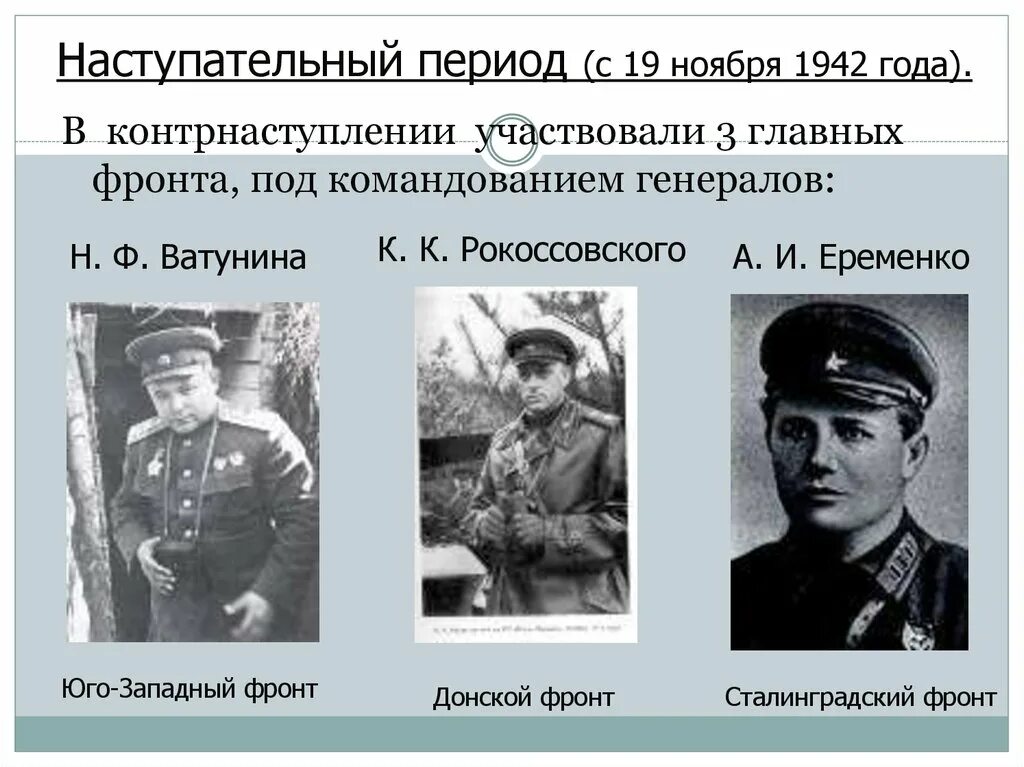 Командующий сталинградским фронтом в сталинградской битве. Сталинградская битва командующие. командующий фронтом сталинградской битвы. сталинградская битва главнокомандующие фронтами. сталинградская битва рокоссовский еременко.
