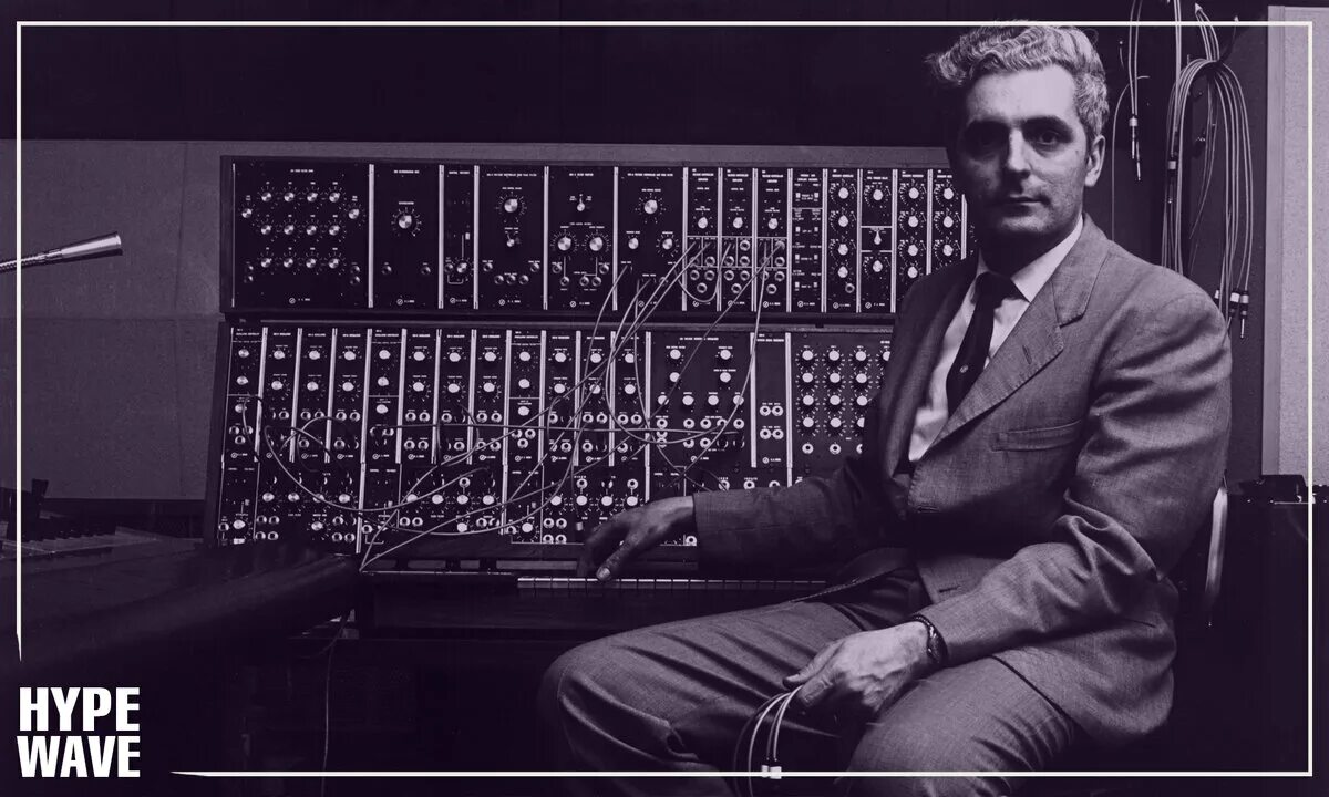 Robert MOOG 1964 oscilaltro. Боб Муг с синтезатором. Кто создал электроника