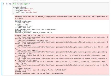 Could not convert string