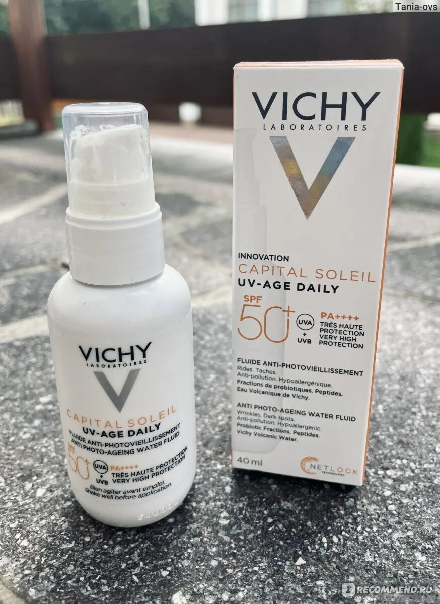 Uv clear vichy. Виши флюид солнцезащитный 50+. UV-age Daily, SPF 50+ Vichy. Vichy SPF флюид. Vichy Capital Soleil UV age-Daily флюид для лица против признаков фотостарения SPF 50+.