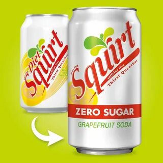Безалкогольный напиток Squirt Zero Sugar Grapefruit Soda Thirst Quencher Ca...