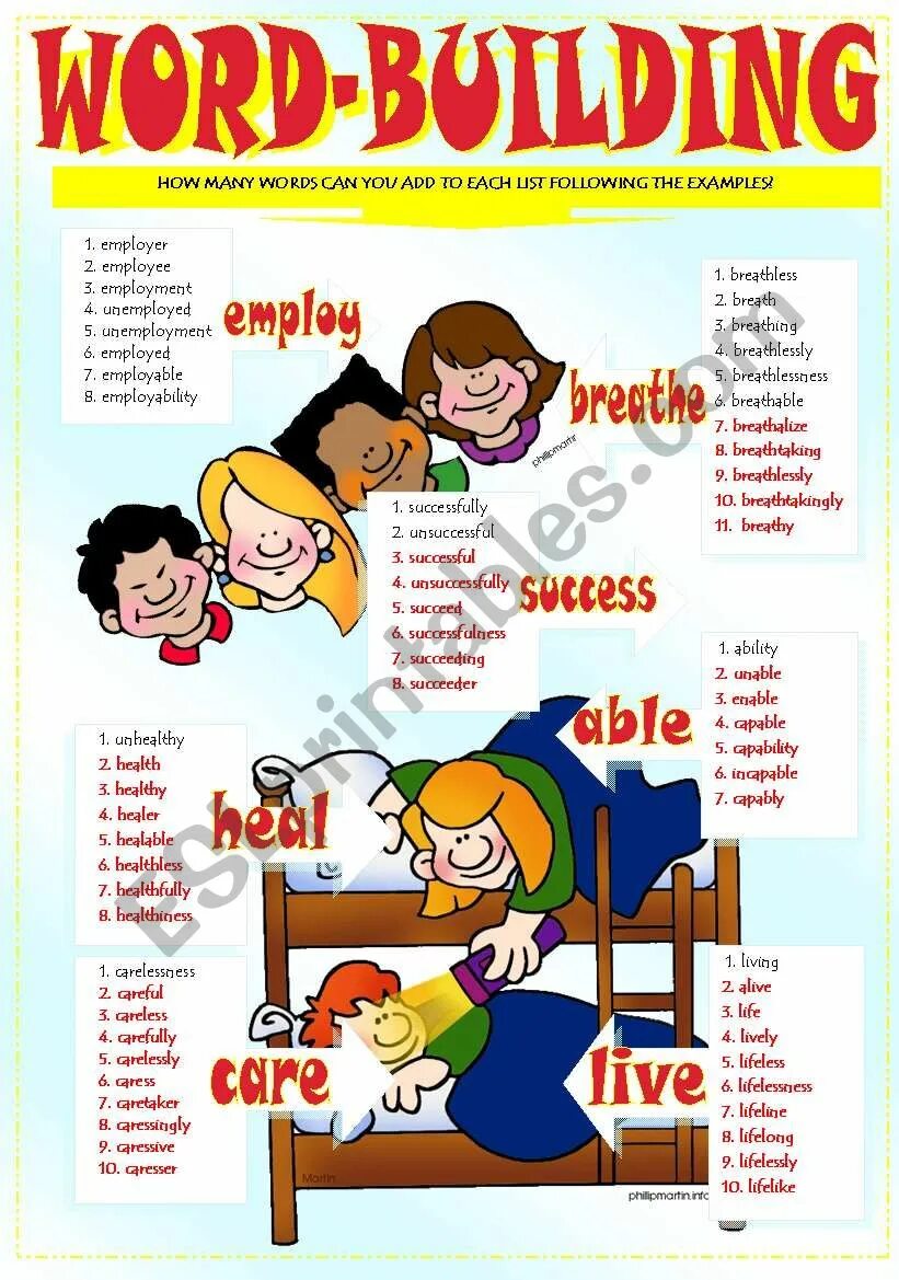 Word building Worksheets. Word building 7 класс задания. Word building in English. Английский Word building adjectives.
