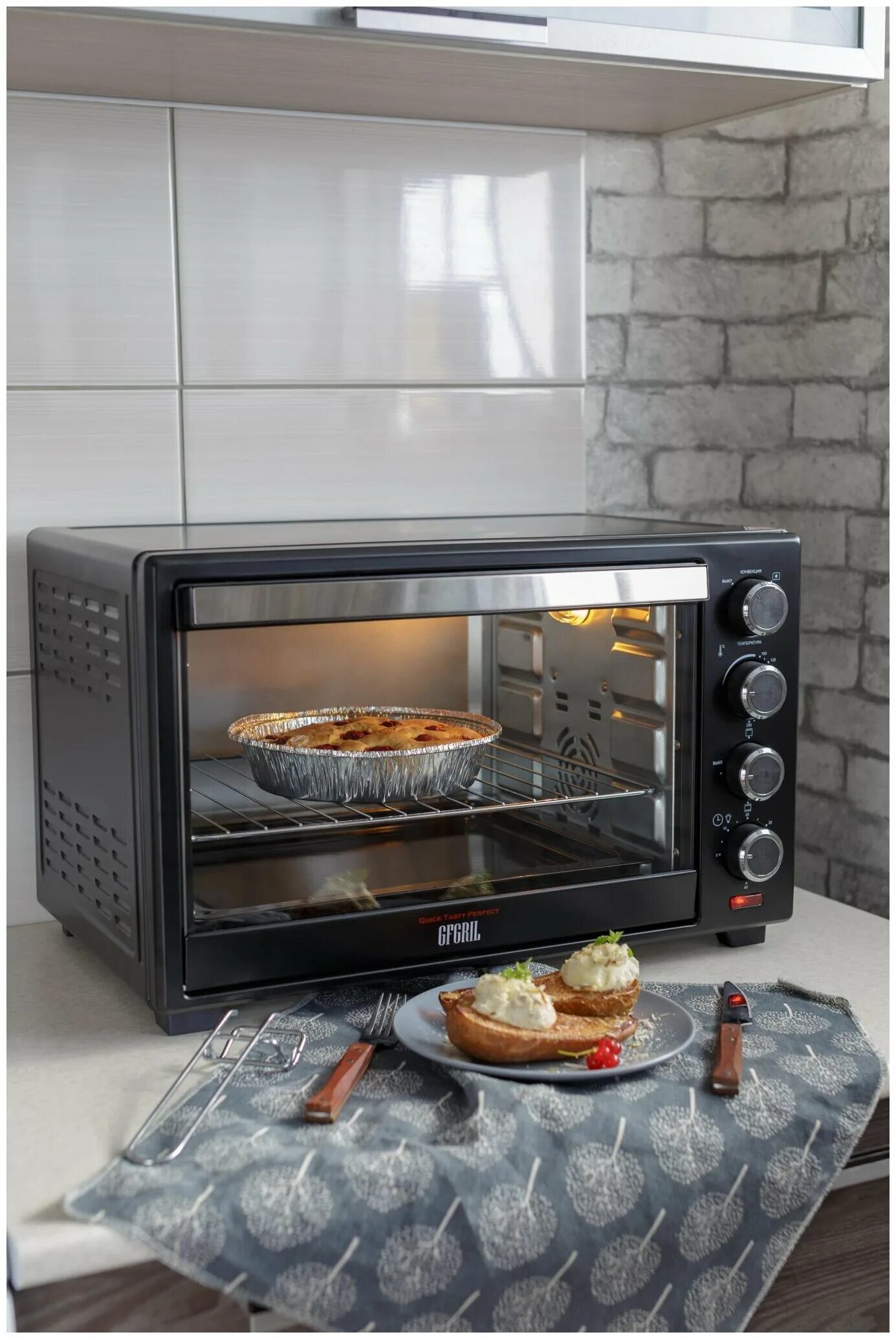 GFGRIL GFO-38b Convection Plus. Многофункциональная мини-печь GFO-38b Convection Plus. GFGRIL GFO-38b. Мини-печь GFGRIL GFO-30b.