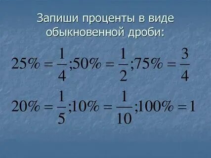 15 процентов в обыкновенную дробь